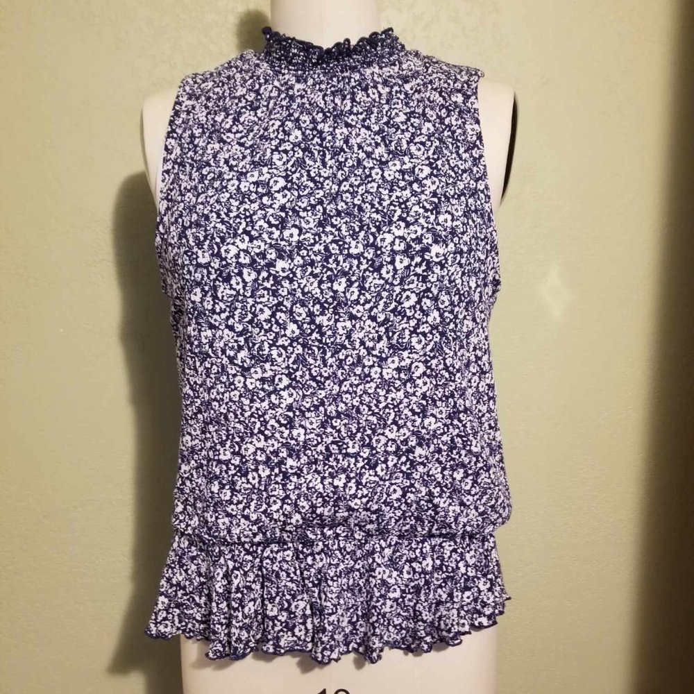 White Birch Peplum Sleeveless Top size 1X